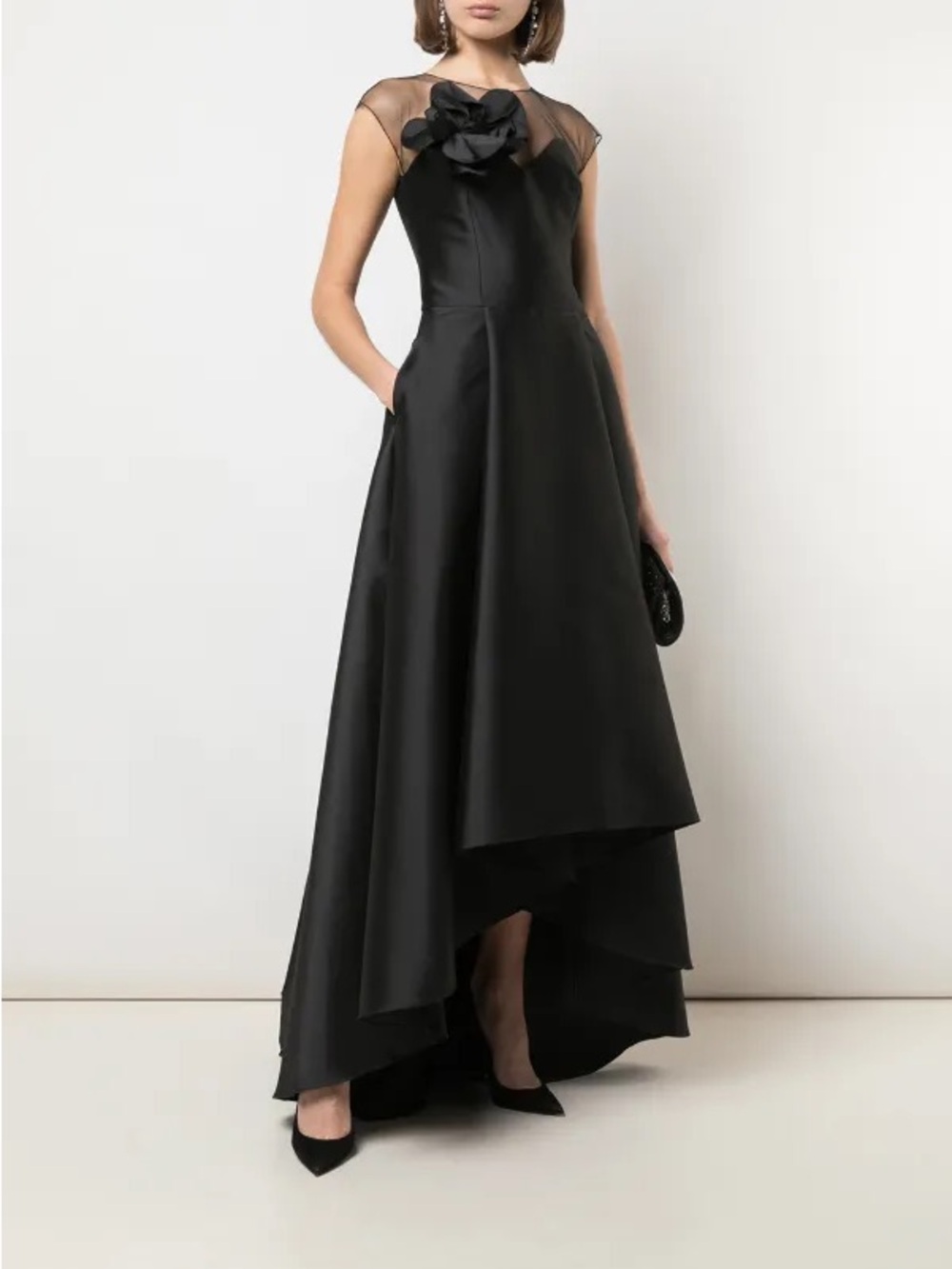 Sachin & Babi New Blakely Gown In Black Size 14 $795.00